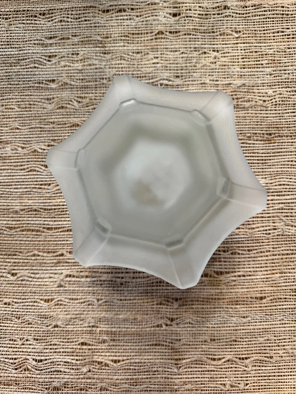 Homco Home Interiors Frosted Satin Glass Pagoda Fairy Lamp Bottom